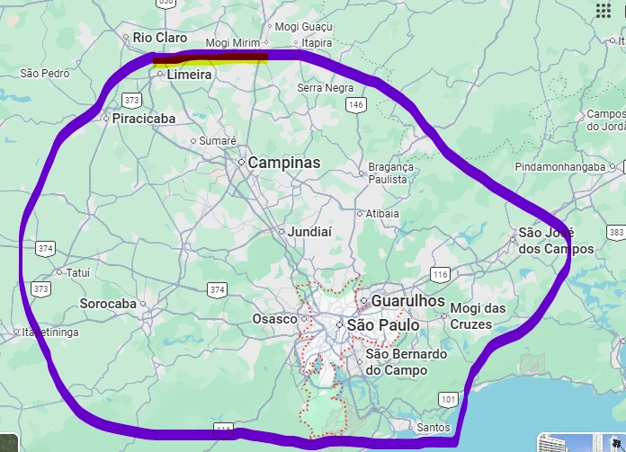 Área de atendimento LGarden